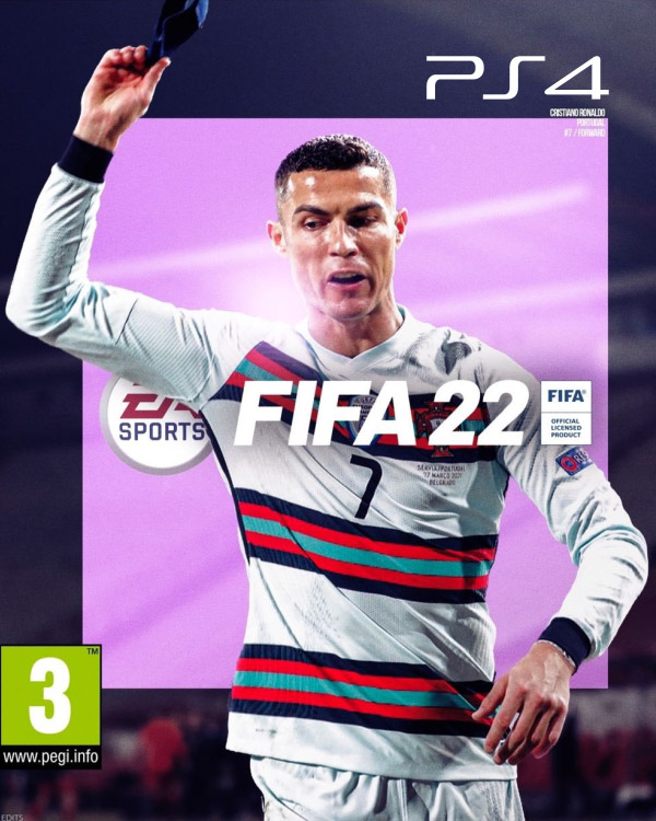 Fifa 22 Ronaldo PS4 Cover Digitalne igre Digital